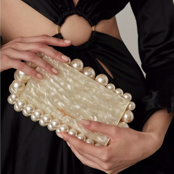 cult gaia Handbags - Cult Gaia Eos Pearl Box Clutch